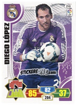 Cromo Diego Lopez - Liga BBVA 2013-2014. Adrenalyn XL n. 210 - Panini