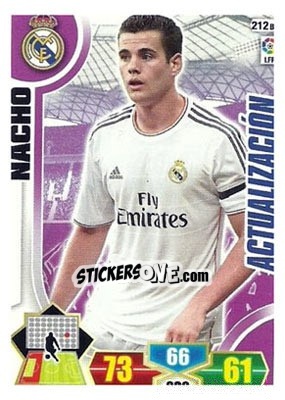 Sticker Nacho Fernández - Liga BBVA 2013-2014. Adrenalyn XL n. 212bis - Panini