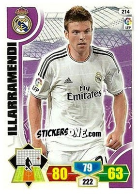 Sticker Illarramendi - Liga BBVA 2013-2014. Adrenalyn XL n. 214 - Panini