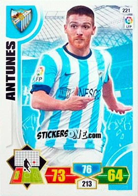 Sticker Antunes - Liga BBVA 2013-2014. Adrenalyn XL n. 221 - Panini