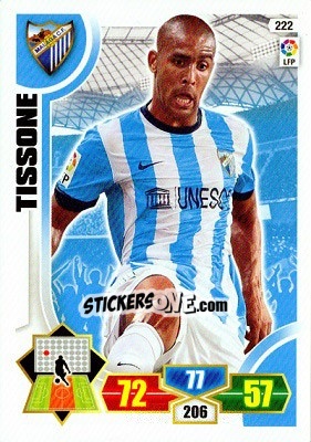 Sticker Tissone - Liga BBVA 2013-2014. Adrenalyn XL n. 222 - Panini