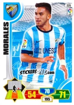Sticker Morales - Liga BBVA 2013-2014. Adrenalyn XL n. 225 - Panini