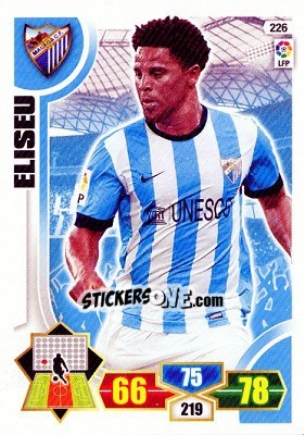 Sticker Eliseu - Liga BBVA 2013-2014. Adrenalyn XL n. 226 - Panini