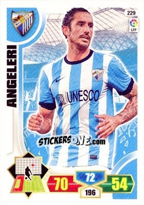 Sticker Angeleri - Liga BBVA 2013-2014. Adrenalyn XL n. 229 - Panini