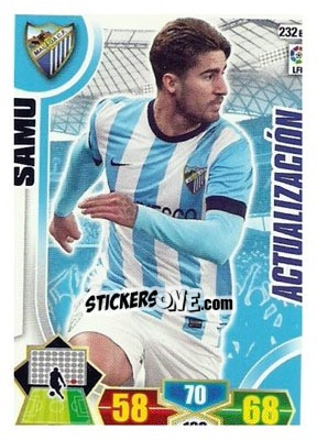 Sticker Samu - Liga BBVA 2013-2014. Adrenalyn XL n. 232bis - Panini
