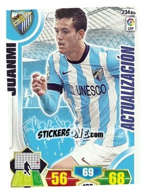 Sticker Juanmi - Liga BBVA 2013-2014. Adrenalyn XL n. 234bis - Panini