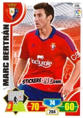 Sticker Marc Bertrán - Liga BBVA 2013-2014. Adrenalyn XL n. 236 - Panini