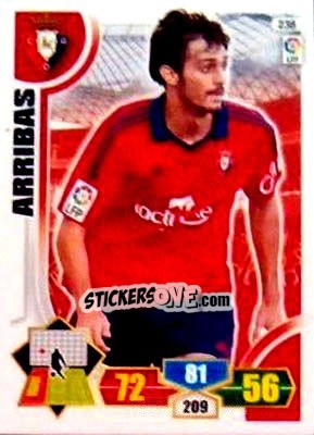 Sticker Arribas - Liga BBVA 2013-2014. Adrenalyn XL - Panini