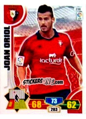 Sticker Joan Oriol - Liga BBVA 2013-2014. Adrenalyn XL n. 239 - Panini