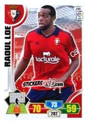 Sticker Raoul Loe - Liga BBVA 2013-2014. Adrenalyn XL n. 240 - Panini