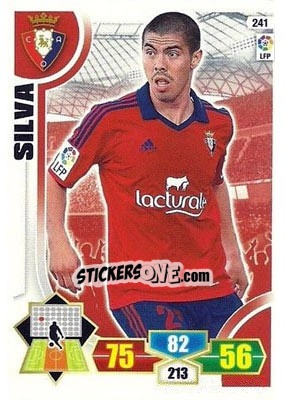 Sticker Silva - Liga BBVA 2013-2014. Adrenalyn XL n. 241 - Panini