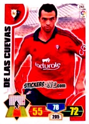 Sticker De las Cuevas - Liga BBVA 2013-2014. Adrenalyn XL n. 243 - Panini