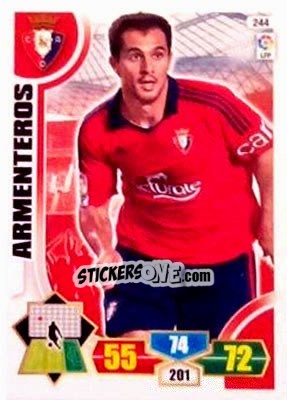 Sticker Armenteros - Liga BBVA 2013-2014. Adrenalyn XL n. 244 - Panini