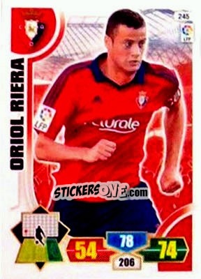 Cromo Oriol Riera - Liga BBVA 2013-2014. Adrenalyn XL n. 245 - Panini