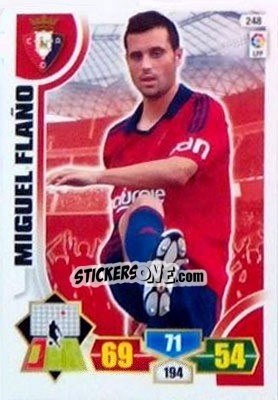 Sticker Miguel Flaño - Liga BBVA 2013-2014. Adrenalyn XL n. 248 - Panini