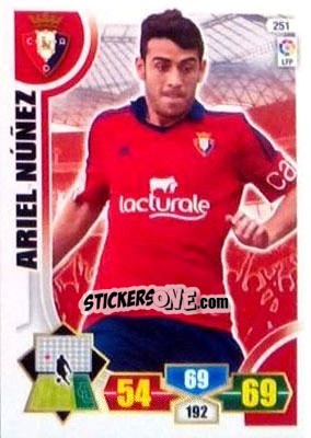 Sticker Ariel Núñez - Liga BBVA 2013-2014. Adrenalyn XL n. 251 - Panini