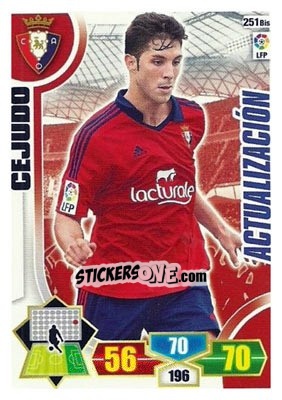 Sticker Cejudo - Liga BBVA 2013-2014. Adrenalyn XL n. 251bis - Panini