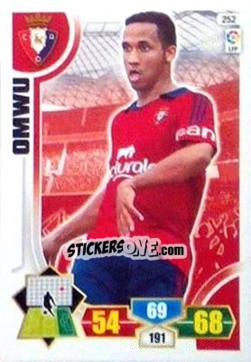 Sticker Omwu - Liga BBVA 2013-2014. Adrenalyn XL n. 252 - Panini