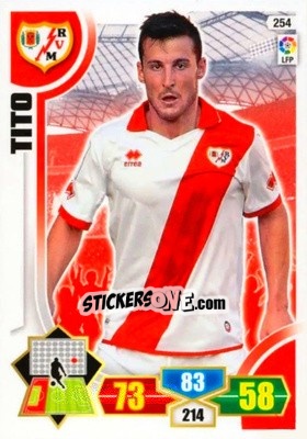 Sticker Tito - Liga BBVA 2013-2014. Adrenalyn XL n. 254 - Panini