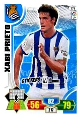 Sticker Xabi Prieto - Liga BBVA 2013-2014. Adrenalyn XL n. 278 - Panini