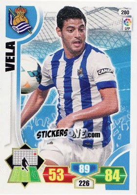 Sticker Vela - Liga BBVA 2013-2014. Adrenalyn XL n. 280 - Panini