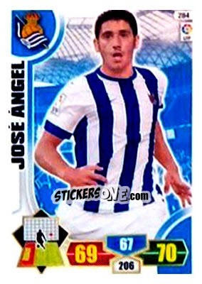 Cromo José Angel - Liga BBVA 2013-2014. Adrenalyn XL n. 284 - Panini