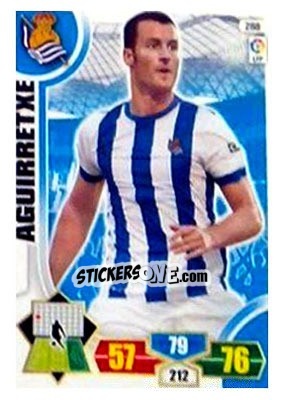 Sticker Aguirretxe - Liga BBVA 2013-2014. Adrenalyn XL n. 288 - Panini