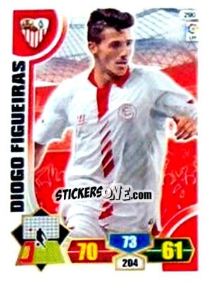 Figurina Diogo Figueiras - Liga BBVA 2013-2014. Adrenalyn XL n. 290 - Panini