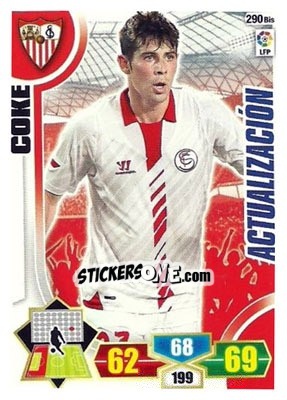 Sticker Coke - Liga BBVA 2013-2014. Adrenalyn XL n. 290bis - Panini