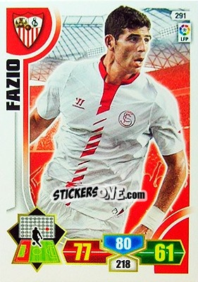 Sticker Fazio - Liga BBVA 2013-2014. Adrenalyn XL n. 291 - Panini