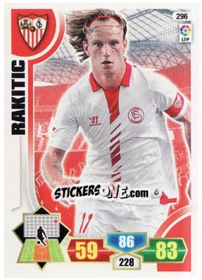 Sticker Rakitic - Liga BBVA 2013-2014. Adrenalyn XL n. 296 - Panini