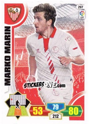 Sticker Marko Marin - Liga BBVA 2013-2014. Adrenalyn XL n. 297 - Panini
