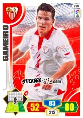 Sticker Gameiro - Liga BBVA 2013-2014. Adrenalyn XL n. 299 - Panini