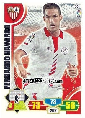 Sticker Fernando Navarro - Liga BBVA 2013-2014. Adrenalyn XL n. 301 - Panini