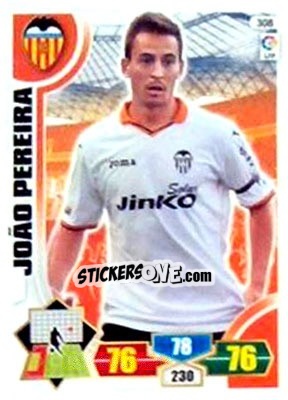 Sticker Joáo Pereira - Liga BBVA 2013-2014. Adrenalyn XL n. 308 - Panini