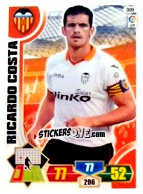Sticker Ricardo Costa - Liga BBVA 2013-2014. Adrenalyn XL n. 309 - Panini