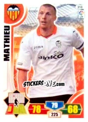 Figurina Jérémy Mathieu - Liga BBVA 2013-2014. Adrenalyn XL - Panini