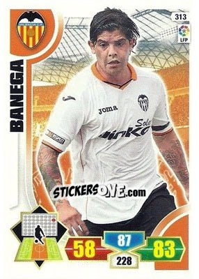Sticker Banega - Liga BBVA 2013-2014. Adrenalyn XL n. 313 - Panini