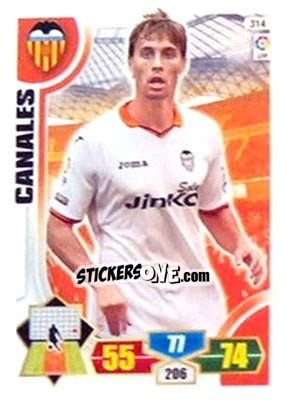 Sticker Canales - Liga BBVA 2013-2014. Adrenalyn XL n. 314 - Panini