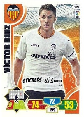 Sticker Víctor Ruiz - Liga BBVA 2013-2014. Adrenalyn XL n. 319 - Panini