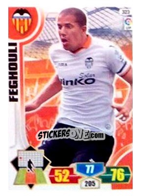 Sticker Feghouli - Liga BBVA 2013-2014. Adrenalyn XL n. 323 - Panini