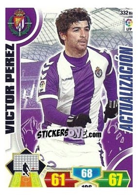 Sticker Víctor Pérez - Liga BBVA 2013-2014. Adrenalyn XL n. 332bis - Panini