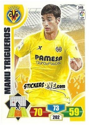 Sticker Manu Trigueros - Liga BBVA 2013-2014. Adrenalyn XL n. 349 - Panini