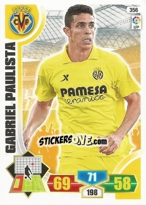 Sticker Gabriel Paulista - Liga BBVA 2013-2014. Adrenalyn XL n. 356 - Panini