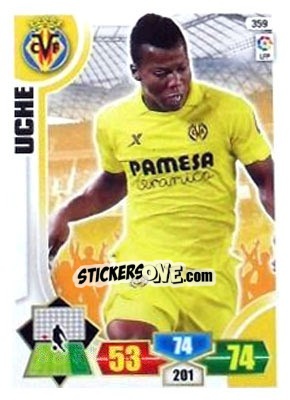 Sticker Uche - Liga BBVA 2013-2014. Adrenalyn XL n. 359 - Panini
