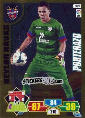 Sticker Keylor Navas - Liga BBVA 2013-2014. Adrenalyn XL n. 363 - Panini