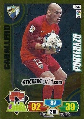 Sticker Willy Caballero - Liga BBVA 2013-2014. Adrenalyn XL n. 365 - Panini