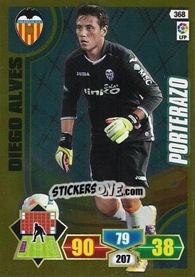 Sticker Diego Alves - Liga BBVA 2013-2014. Adrenalyn XL n. 368 - Panini