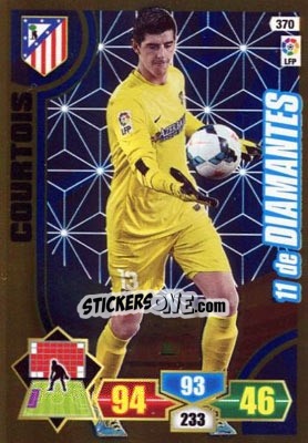 Sticker Courtois - Liga BBVA 2013-2014. Adrenalyn XL n. 370 - Panini
