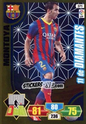 Sticker Montoya - Liga BBVA 2013-2014. Adrenalyn XL n. 371 - Panini